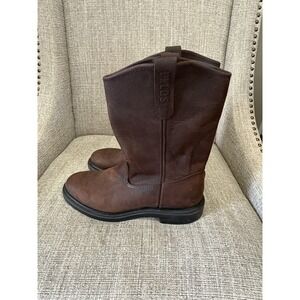 Red Wing Shoes USA SuperSole 1159 Pecos Sz 9.5 Soft Toe Pull On Work Boots